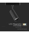 8W LED Skinne Spot - Magnetisk, Smart, 3i1, Svart Hus