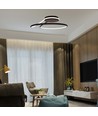 54W LED Belysning - Designer, Triac dimbar, 4000K, svart