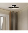 20W Designer Lampa - LED, 4000K, Svart, Rund