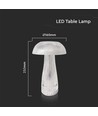 LED bordlampa - 1800mAh batteri, Ø160x250, 3i1, transparent hölje