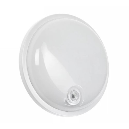 20W LED Technic lampa - IP54, IK07, Rund, 4000K, PIR-sensor