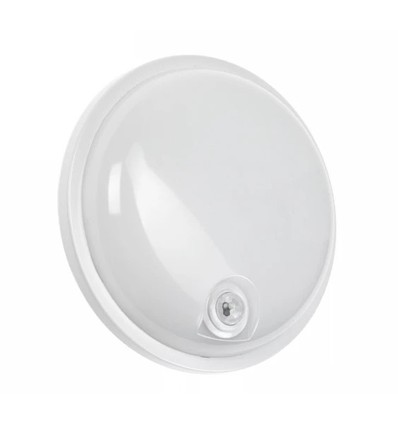 20W LED Technic lampa - IP54, IK07, Rund, 4000K, PIR-sensor