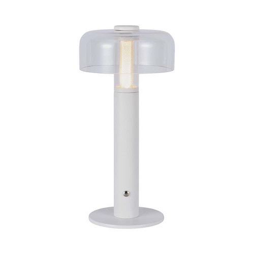 LED bordlampa - 1800mAh batteri, Ø150x300, 3000K, vit