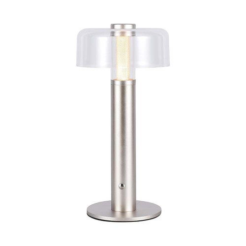 LED Bordslampa - 1800mAh Batteri Ø150x300, 3000K, Champagne Guld