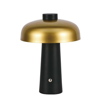 LED bordlampa - 1800mAh batteri Ø300x390 3i1 guld+svart hus