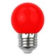 1W Färgad LED liten globlampa - Röd, E27