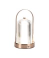 1W uppladdningsbar LED bordslampa, antik brons - 3-i-1 CCT, dimbar, 5V, 1800mAh batteri, höjd 19cm