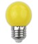 1W Färgad LED liten globlampa - Gul, E27