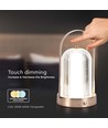 1W uppladdningsbar LED bordslampa, antik brons - 3-i-1 CCT, dimbar, 5V, 1800mAh batteri, höjd 19cm