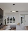 LED Hängande Dekorativ Lampa - L700x250, 3000K, Svart, Hus.