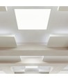 36W LED Panel - 2i1, Bakbelyst, 6400K.