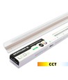 60 cm LED Troldtekt-skena, CCT - 19W, Akustilight, infälld, 24V