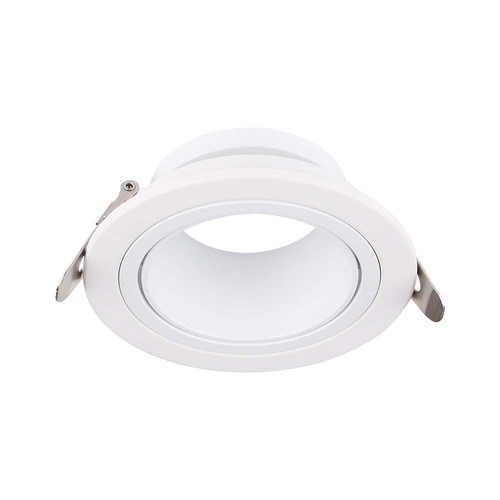 GU10 infälld spotlight Djup - Rund, vit, Ø8,75cm, djup design, bländfri