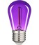 0,6W Färgad LED liten globlampa - Lila, Filament, E27