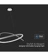 48W LED metalltaklampa - 800x1200mm, 4000K, vit, Triac-dämpning.