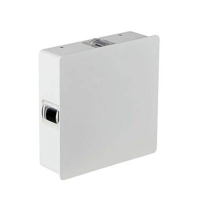 4W kvadratisk LED vägglampa - IP65, vit, 3000K, 428lm