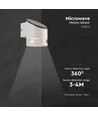 Produktnamn: 0,55W Solcell Vägglampa - LED, Mikrovågssensor, 3000K, IP54.