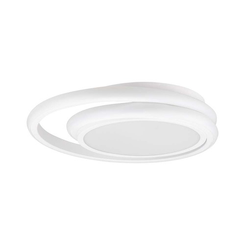 38W LED-lampa - designad, 4000K, vit, dubbel, rund