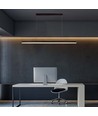 23W LED designer pendel / ljuskrona - 2130lm, svart, rektangulär, 123x110cm, 4000K, IP20