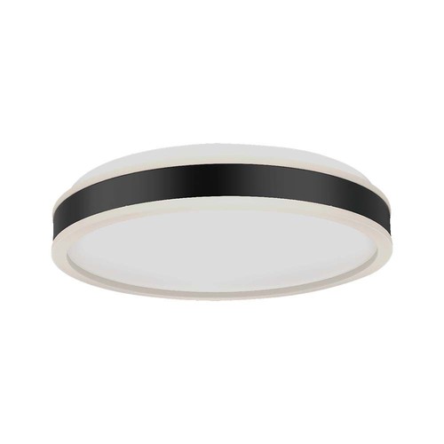 24W LED designer taklampa - Ø45cm, 2500lm, svart, rund, 4000K, IP20