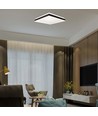 18W LED designer taklampa, kvadratisk - Svart, 1490lm, 35x35cm, 4000K, IP20 inomhus