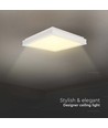18W LED designer taklampa, kvadratisk - 1490lm, vit, 4000K, IP20