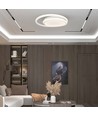 24W LED Dubbel Rund - Designerljus, 4000K, Vit