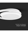 24W LED Dubbel Rund - Designerljus, 4000K, Vit