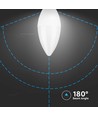3,7W LED kronljus E14 - Plast, Samsung Chip, C37
