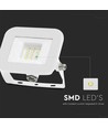 10W LED strålkastare, vit - Samsung LED chip, IP65, ultra-tunn design, 3000K, utomhus