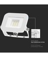10W LED strålkastare, vit - Samsung LED chip, IP65, ultra-tunn design, 3000K, utomhus