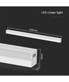 120cm 40W LED ljusskena - 107lm/W, vit, connectable, IK08, 4000K