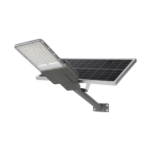 20W LED solcells-gatulampa - 2500lm, IP65, 6500K, inkl. solpanel
