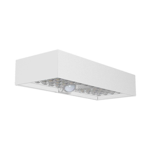 6W LED solcellsvägglampa med sensor - 900lm, IP65, vit, 4000K, inkl. batteri