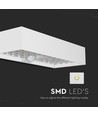 6W LED Solvägglampa - Tegelsten, Litiumbatteri 3.7V 3000mA, 4000K, Vit