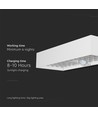 6W LED solcellsvägglampa med sensor - 900lm, IP65, vit, 4000K, inkl. batteri