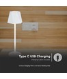 SV: VT-1034 4W LED-BORDSLAMPA 3I1 VIT