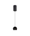 5W pendellampa, svart - 500lm, 3000K, klockformad, justerbar