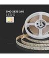 240 LED Strip Light 21W - 3in1, IP20, 24V, 15mm, Vit, Dubbel Kretskort, 5m/Rulle