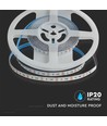 120 LED Strip Light 12W - RGB, IP20, 24V, 8mm, Vit Dubbel PCB, 5m/Rulle