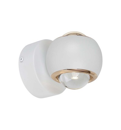 10W LED Vägglampa - Ljus 3000K, vit, hus