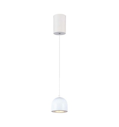 LED Hänglampa - Ø100, Justerbar Wire, Touch On/Off, 3000K, Vit Hus