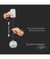 8,5W LED pendel / hänglampa - Ø12-18cm, vit, touch on/off, 3000K, inkl. ljuskälla