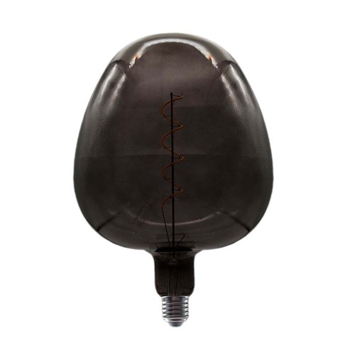 4W glödlampa - Koltråd, Apple-form, stor, svart, 300°, 220-240V