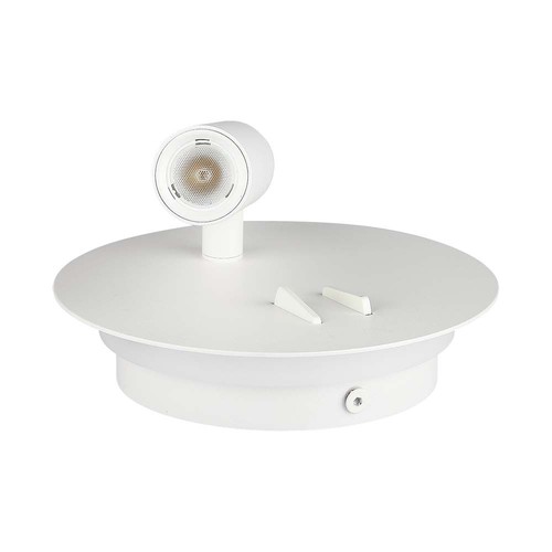 LED Hotellampett (Vägglampa) 3W + 6W - 3000K, Vit