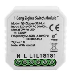Zigbee Zigbee inbyggningsrelä - 250W LED