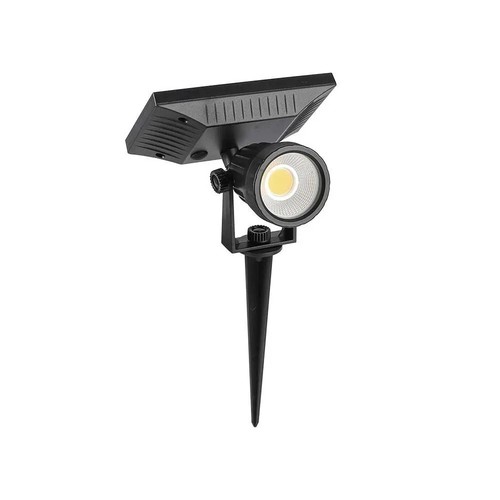 V-Tac solcell trädgårdslampa - Svart, COB LED, med spjut, IP65