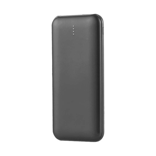 10 000 mAh Powerbank 2A 30 cm Typ C-kabel - svart