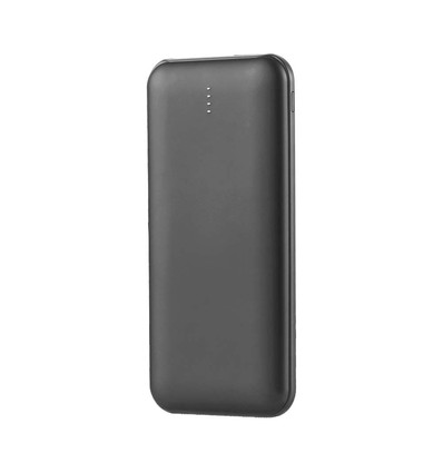 10 000 mAh Powerbank 2A 30 cm Typ C-kabel - svart