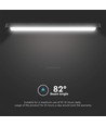 18W LED Ultra Thin Magnetisk Skenspot - Flood Ljuskälla 3000K, Svart Hus